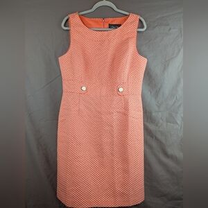 Chelsea Rose Size 14 Orange Sleeveless Dress Great For Easter Or Spring/Summer